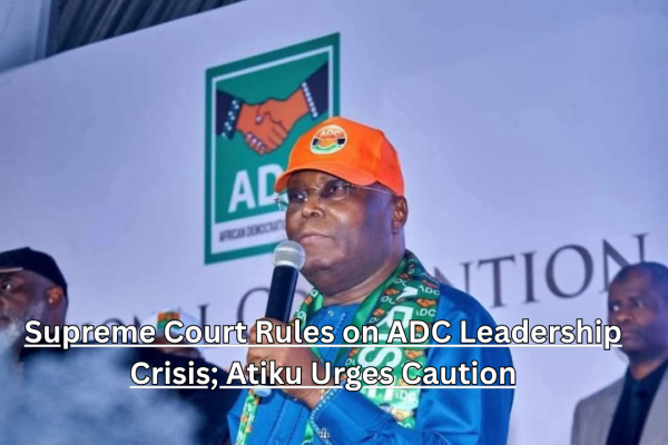 Former Vice President Atiku Abubakar urges caution after Supreme Court ADC ruling, says real battle lies ahead